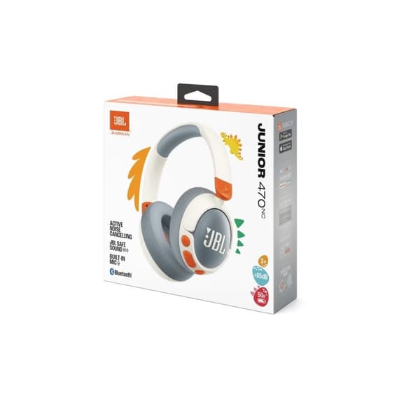 JBL trådlöst headset Junior 470NC, vit