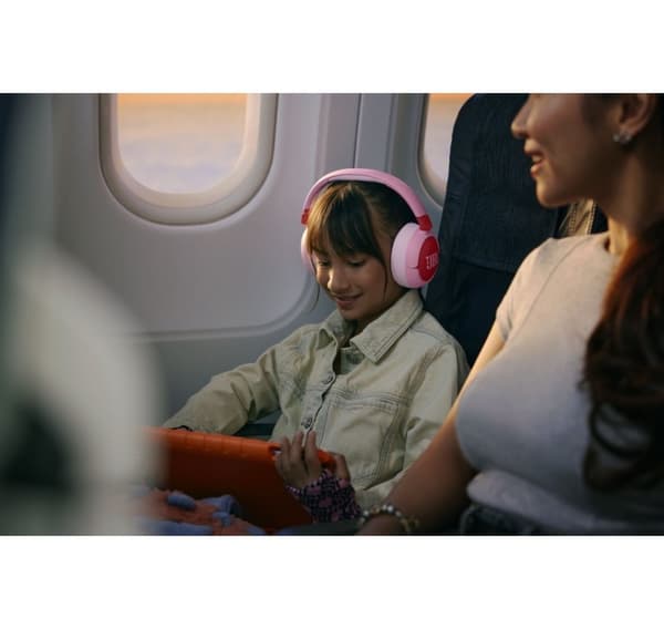 JBL trådlöst headset Junior 470NC, rosa