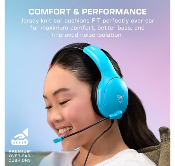 Turtle Beach headset Airlite Fit Nintendo Switch, blå/röd