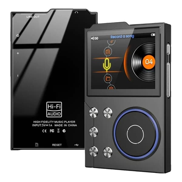 HiFi MP3-afspiller, tabsløs DSD-lyd, Bluetooth 5.3, opbevaring,sort, Bluetooth 16GB 32GB