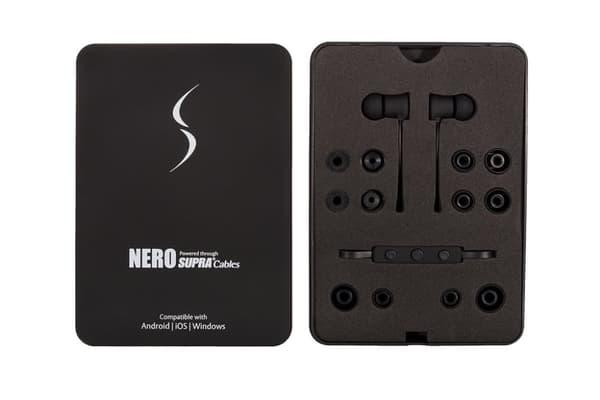 SUPRA NERO Kevlar 3.5mm AUX - in-ear-kuulokkeet w / kaapeli - musta