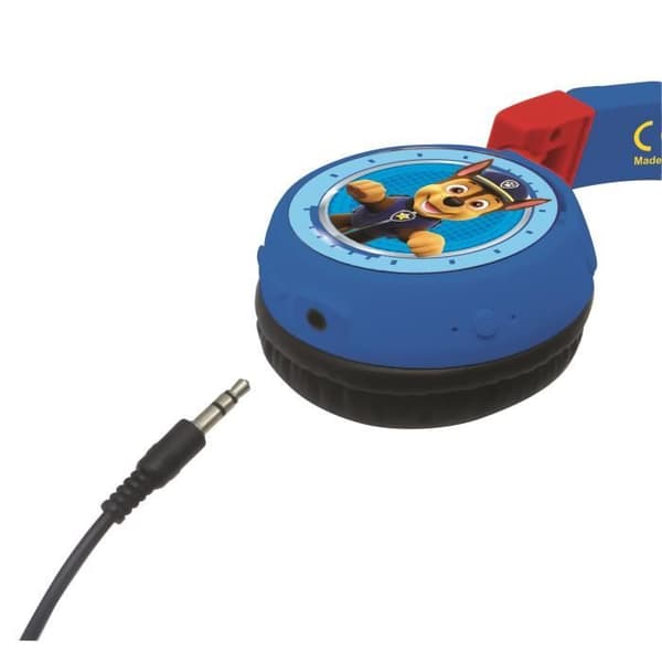 PAT 'PATROUILLE Bekväma hopfällbara 2-i-1 Bluetooth- och trådbundna hörlurar för barn med ljudbegränsning - LEXIBOOK