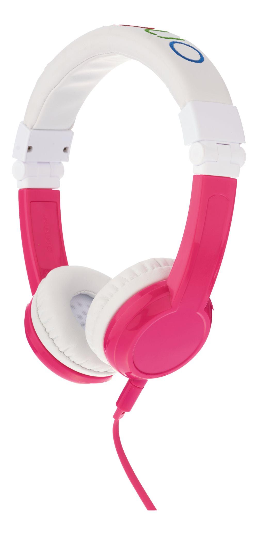 BuddyPhones Explore Foldable Kids Headphones m mik, rosa