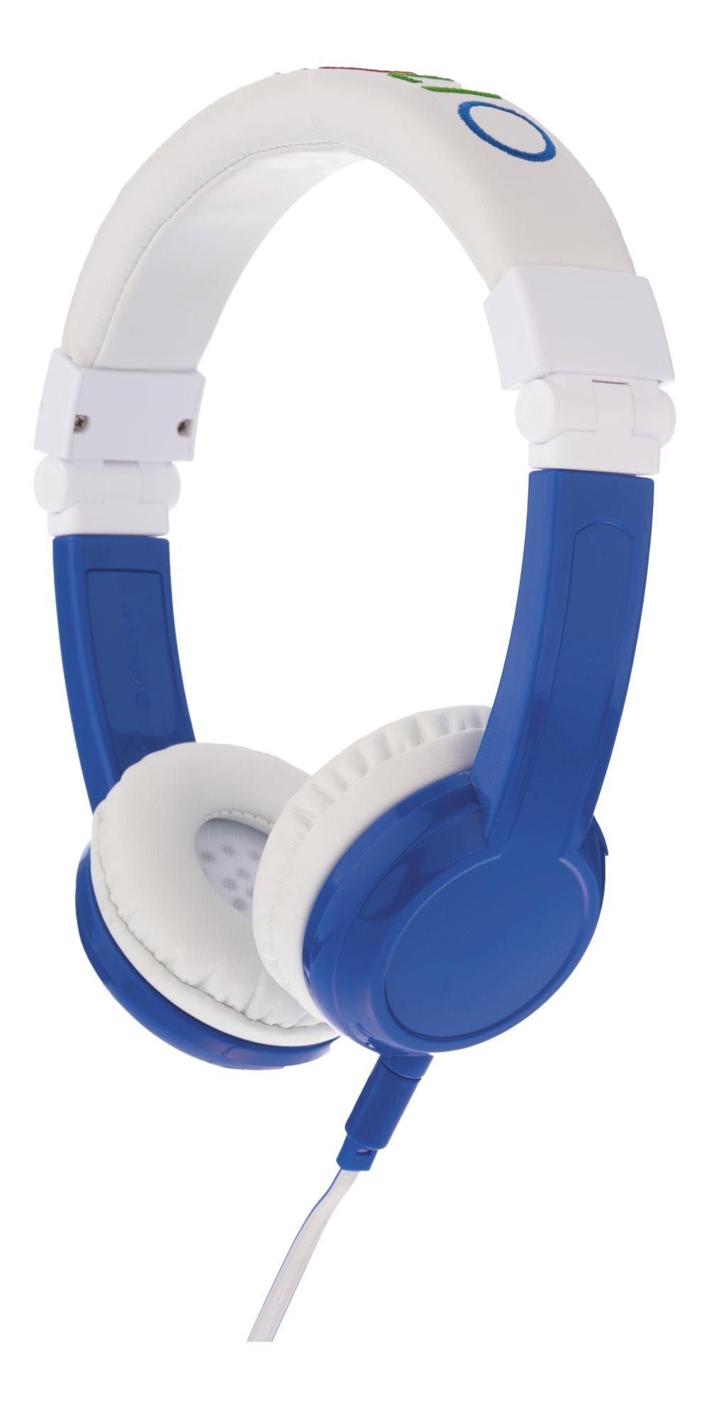 BuddyPhones Explore Foldable Kids Headphones m. mik, blå
