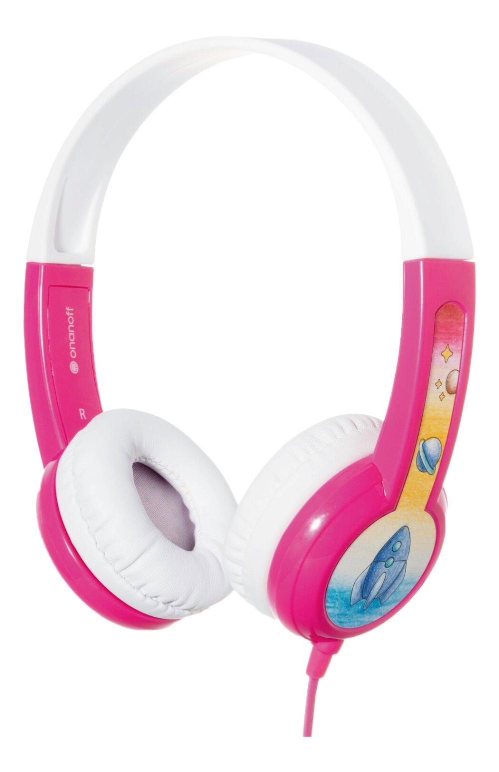 BuddyPhones Discover Kids headphone, rosa