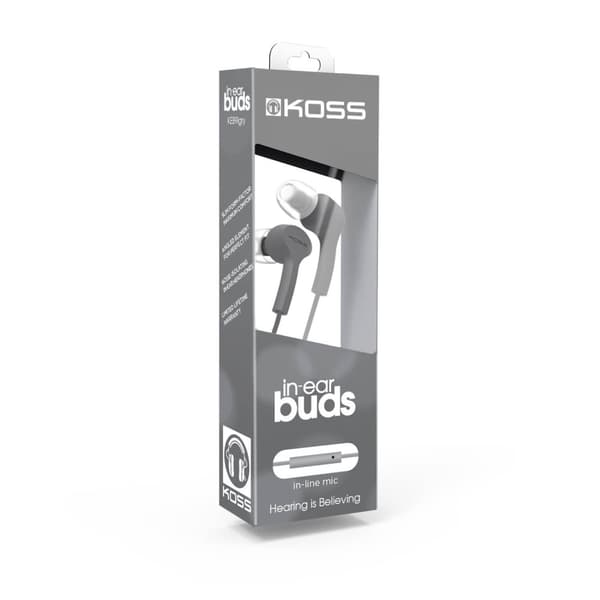 KOSS Kuuloke KEB9i In-Ear Mic Grey