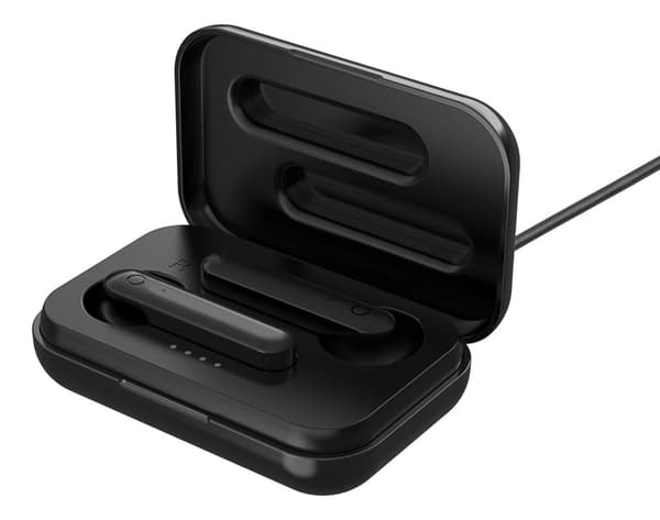T110 TWS earbuds charging case semiinear black