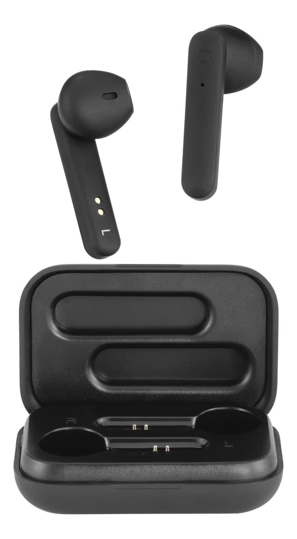 T110 TWS earbuds charging case semiinear black