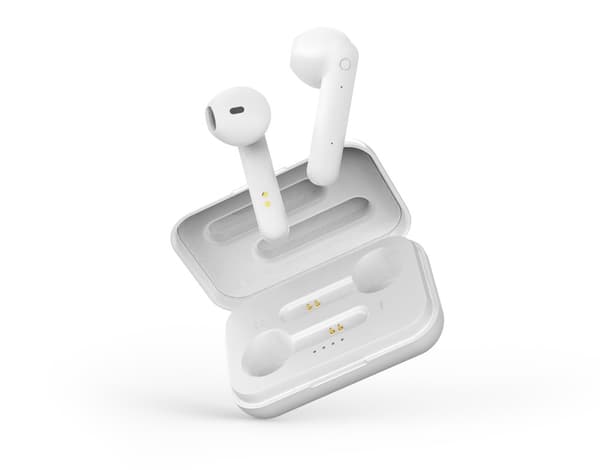 T110 TWS earbuds charging case  BT 5 matte white