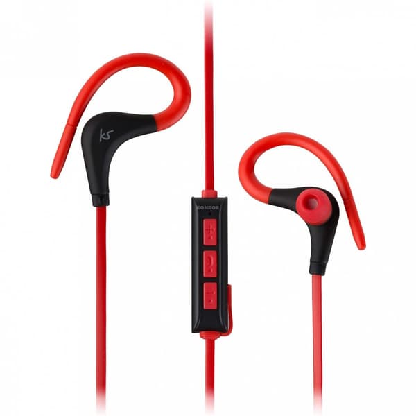KITSOUND Hodetelefon Race Rød In-Ear Trådløs Mic
