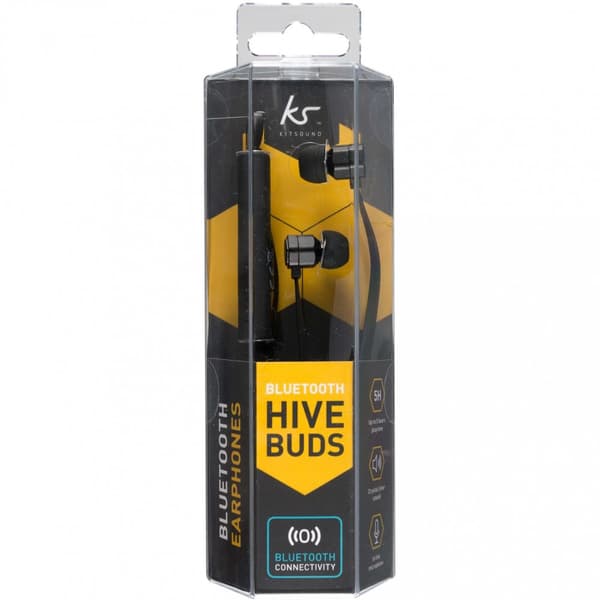 KITSOUND Headphone Hive Black In-Ear Wireless Mic