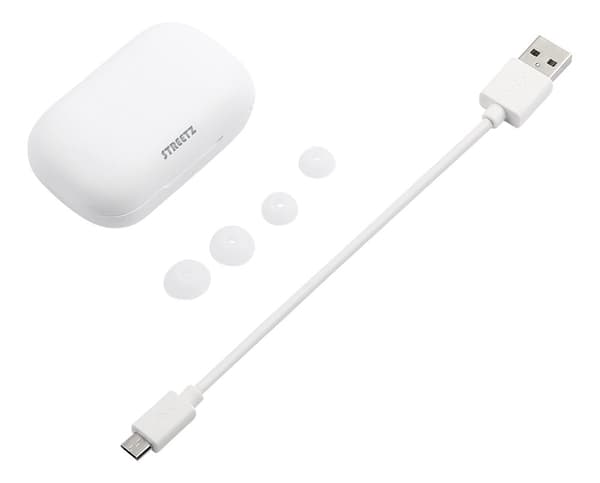T210 TWS in-ear earbuds with charging case, TWS, white