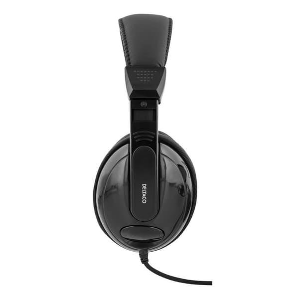 Headphones with volume control, 1x3.5mm, black