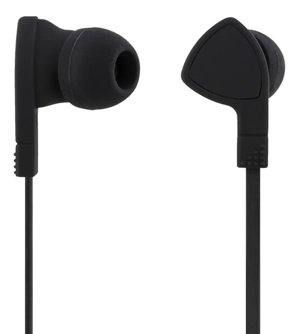 E110 In-ear headset, 1-button remote, 3.5mm, mic, black