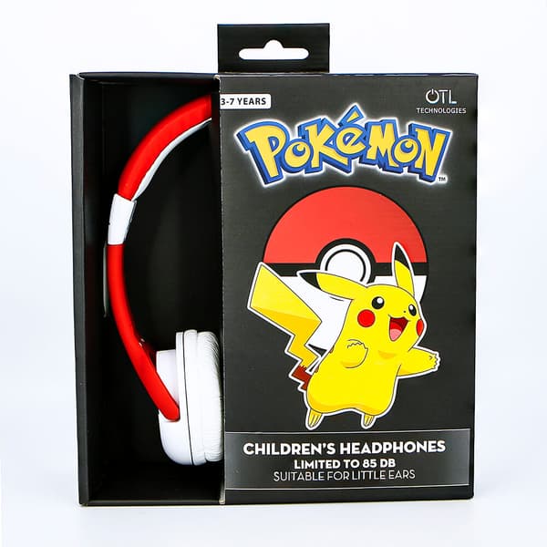 POKEMON Høretelefoner On-Ear Junior 85db/95db Pokeball