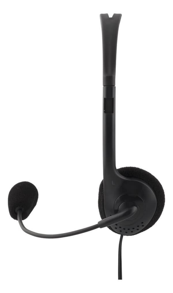 Stereo Headset, 30 mm element, 1x 3.5 mm (4-pole), black