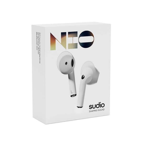 SUDIO Hodetelefon NIO True Wireless In-Ear Hvit Mic
