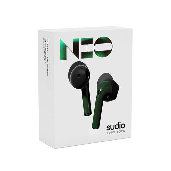 Hovedtelefon NIO True Wireless In-Ear Grøn Mic