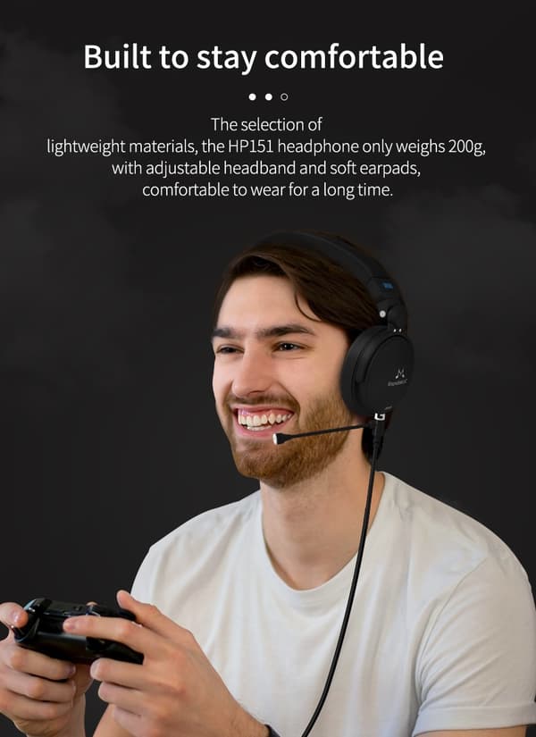 SoundMAGIC HP151 Over-Ear Nu med et ekstra kabel med mikrofon