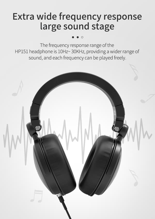 SoundMAGIC HP151 Over-Ear Nu med et ekstra kabel med mikrofon