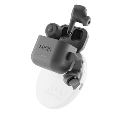 SUDIO Headphone ETT + Qi Charger True Wireless Bundle In-Ear Black