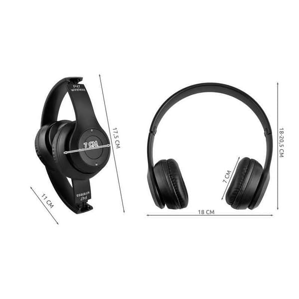 Bluetooth Hörlurar Trådlös Mikrofon Vikbar