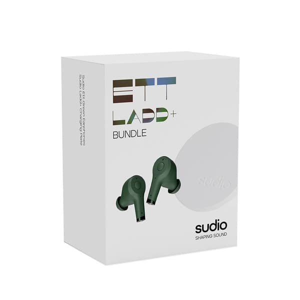Hörlur ETT + QI Laddare TWS In-Ear Grön