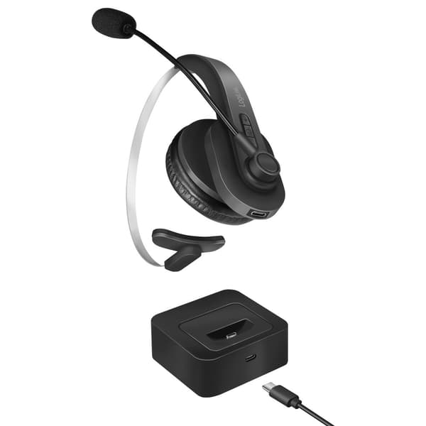 LogiLink Bluetooth-kuulokkeet Mono sisältää lataustelineen