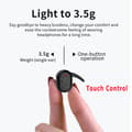 Miniatyrbild 6 av 7: Trådlösa in-ear Bluetooth-hörlurar med laddningsfodral och digital display