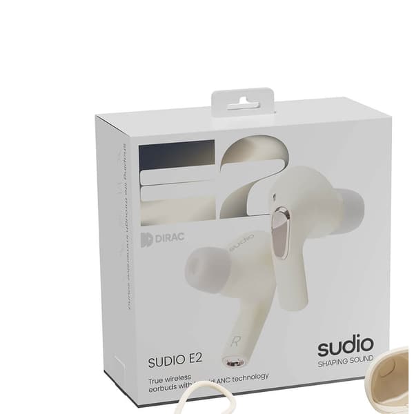 Hörlur E2 In-Ear TWS ANC Chalk