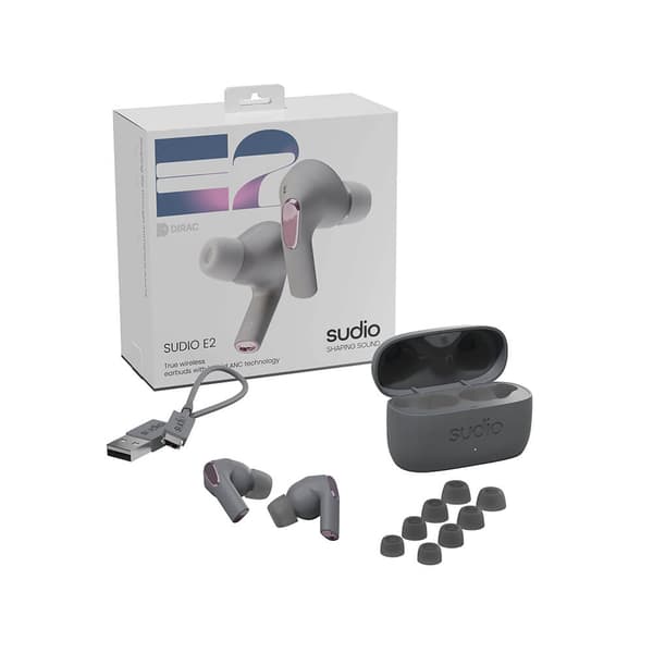 Høretelefon In-Ear E2 True Wireless ANC Skifergrå