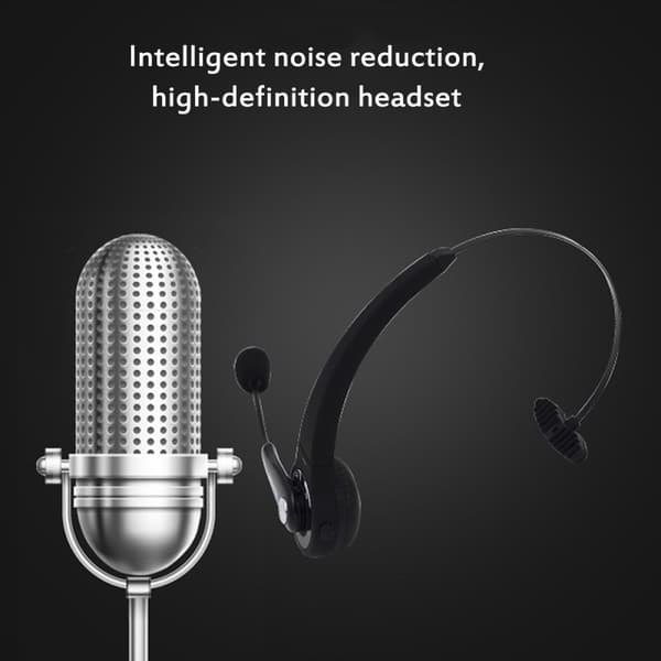 Trucker Driver Headset bluetooth Trådlös hörlurshörlur Handsfree Med(svart, utan brusreducering)