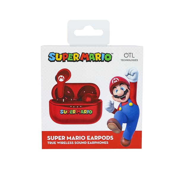 SUPERMARIO Hodetelefon In-Ear TWS Rød