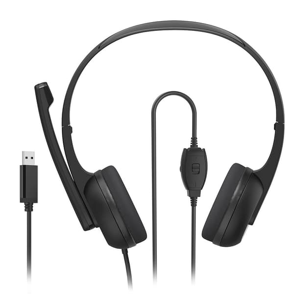 Headset PC Office Stereo On-Ear HS-USB250 V2 Sort