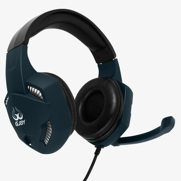 Kabelansluten Gamer Headset Jack 3,5 mm rundstrålande mikrofon Stereoljud Mörkgrön Mörkgrön
