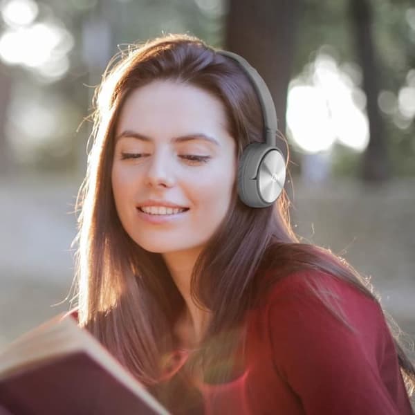 Bluetooth-hörlurar Micro Tuner FM Micro-SD Comfort Trix Swissten Silver Grå