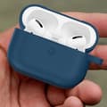 Miniatyrbild 4 av 4: Coque AirPods Pro - Mjuk - Mörkblå - Anti-spår - Anti-repor - Inbyggd karbinhake