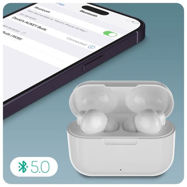 Trådlösa hörlurar - AVIZAR - In-ear - Bluetooth 5.0 - Vattentät IPX5 - Batteritid 5-6H