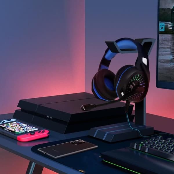Gaming headset - LinQ - GM6020 - Wired - Adjustable Microphone - RGB Light