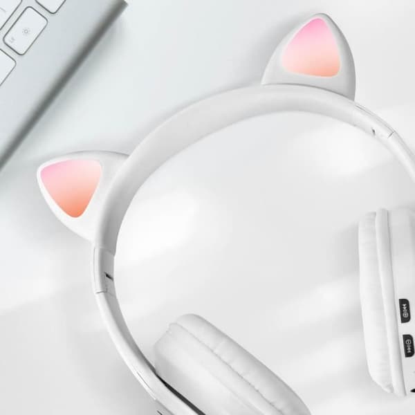 Hörlur - AVIZAR - Kattöron Design - Bluetooth 5.0 - Brusreducering - Batteritid 12h