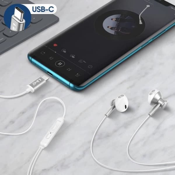 Trådbundna Hörlurar - LINQ - USB-C - Stereo Ljud - In-Ear - 1,2 m Kabel