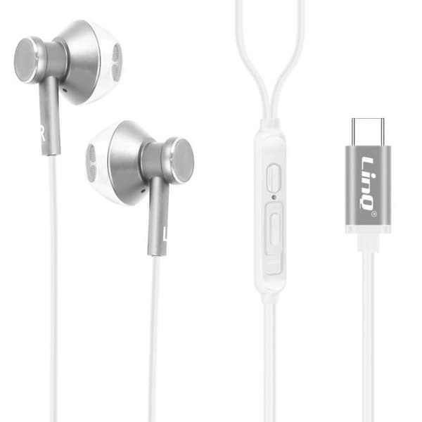 Trådbundna Hörlurar - LINQ - USB-C - Stereo Ljud - In-Ear - 1,2 m Kabel
