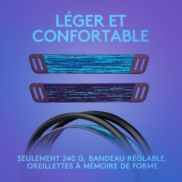 Spelheadset - Kabelanslutet - Logitech G - G335 - Lättvikts - Svart