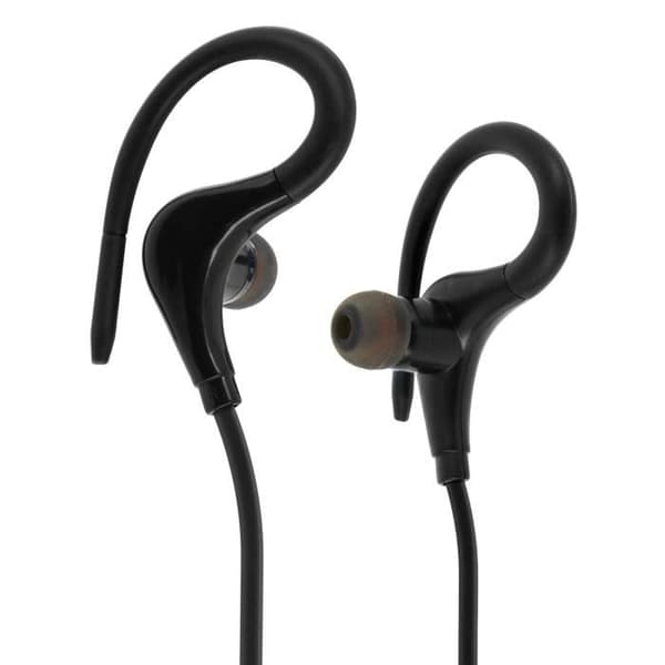 Sporthörlurar Bluetooth Headset Headset Svart - Fjärrkontroll + Mikrofon