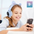 Miniatyrbild 2 av 3: Ljudhörlurar - AVIZAR - Kattöron - Bluetooth - Ljusanimation - Batteritid 12h