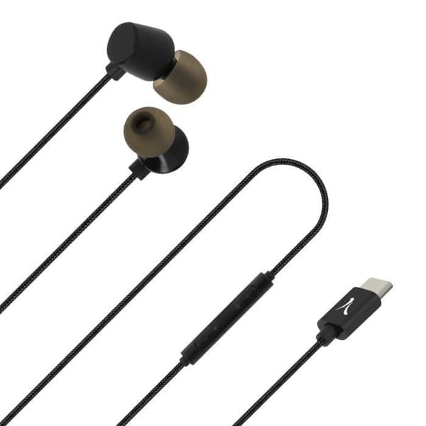 In-ear hörlurar - Akashi - USB-C - Magnetiska - Trådade - Svart