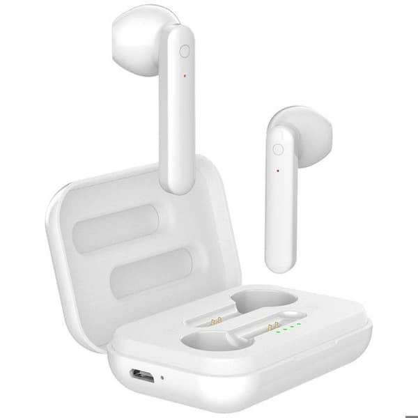 In-ear hörlurar - Akashi - Bluetooth - 3H batteritid - Laddningsfodral - Vit