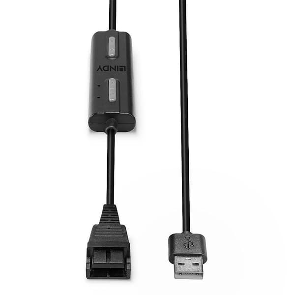 LINDY 42750 USB Headset Adapter Type A til Quick Disconnect