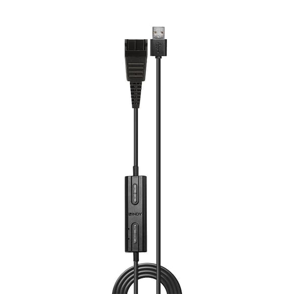 LINDY 42750 USB Headset Adapter Type A til Quick Disconnect