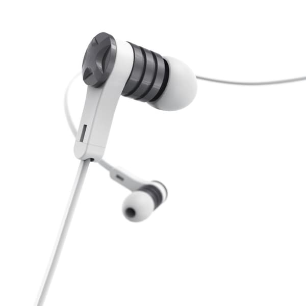 Hama Intense Hörlurar Trådbundna In Ear Calls/Music Silver - Vit (00184136)